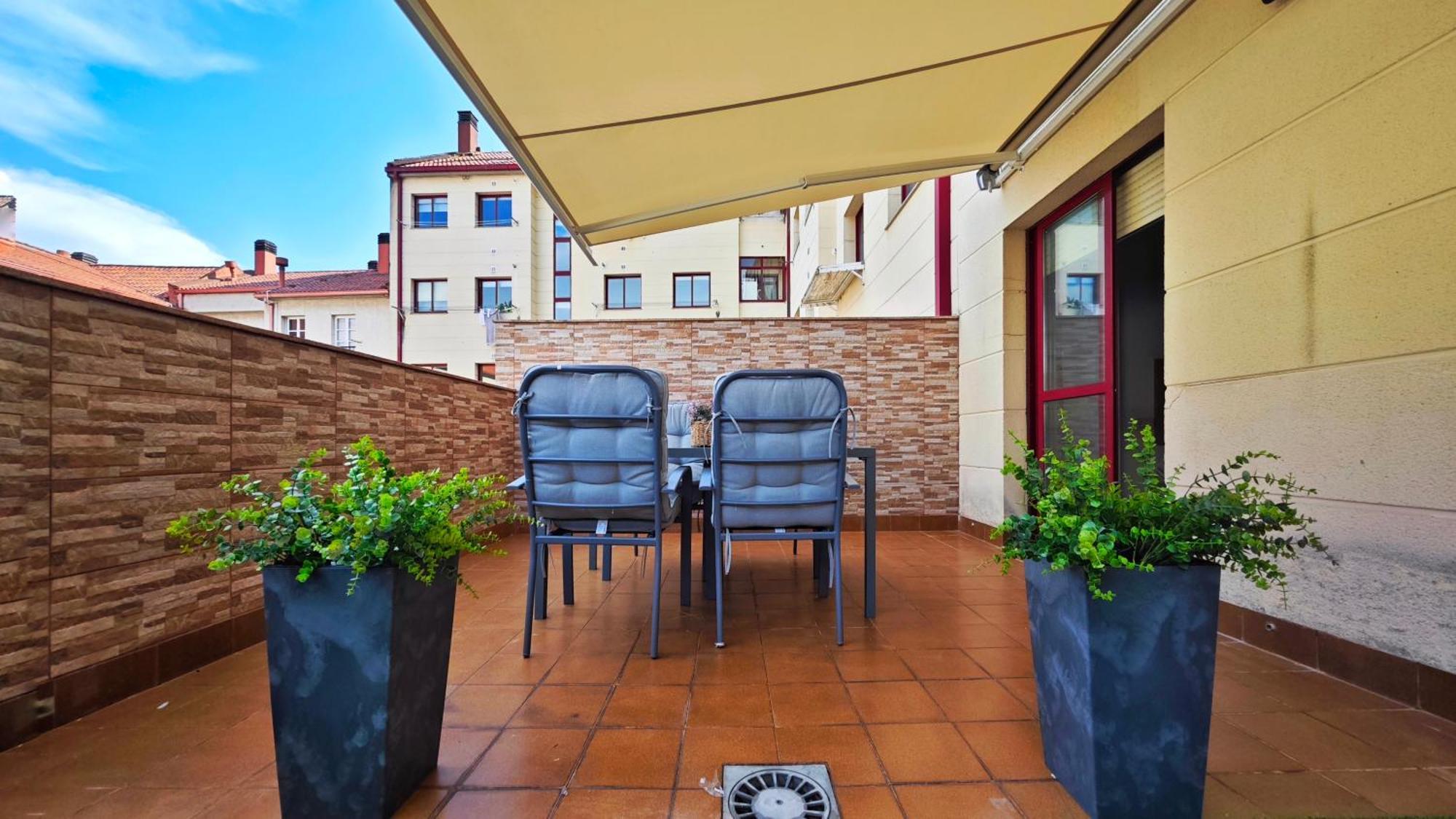 Ferienwohnung Piso Centrico Santiago De Compostela Con Amplia Terraza Exterior foto