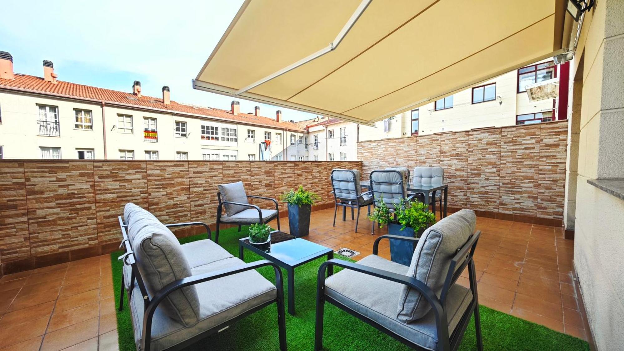 Ferienwohnung Piso Centrico Santiago De Compostela Con Amplia Terraza Exterior foto